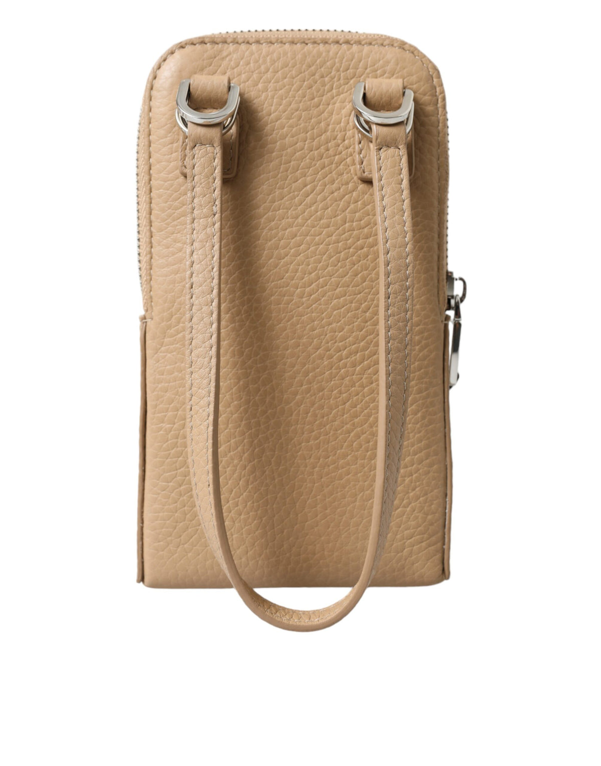 Bolso bandolera elegante de piel color beige para teléfono de Dolce &amp; Gabbana