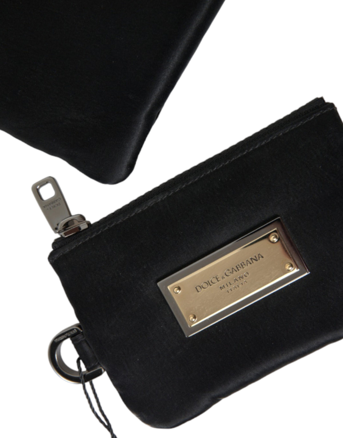 Elegante bolso de mano de piel y nailon negro de Dolce &amp; Gabbana