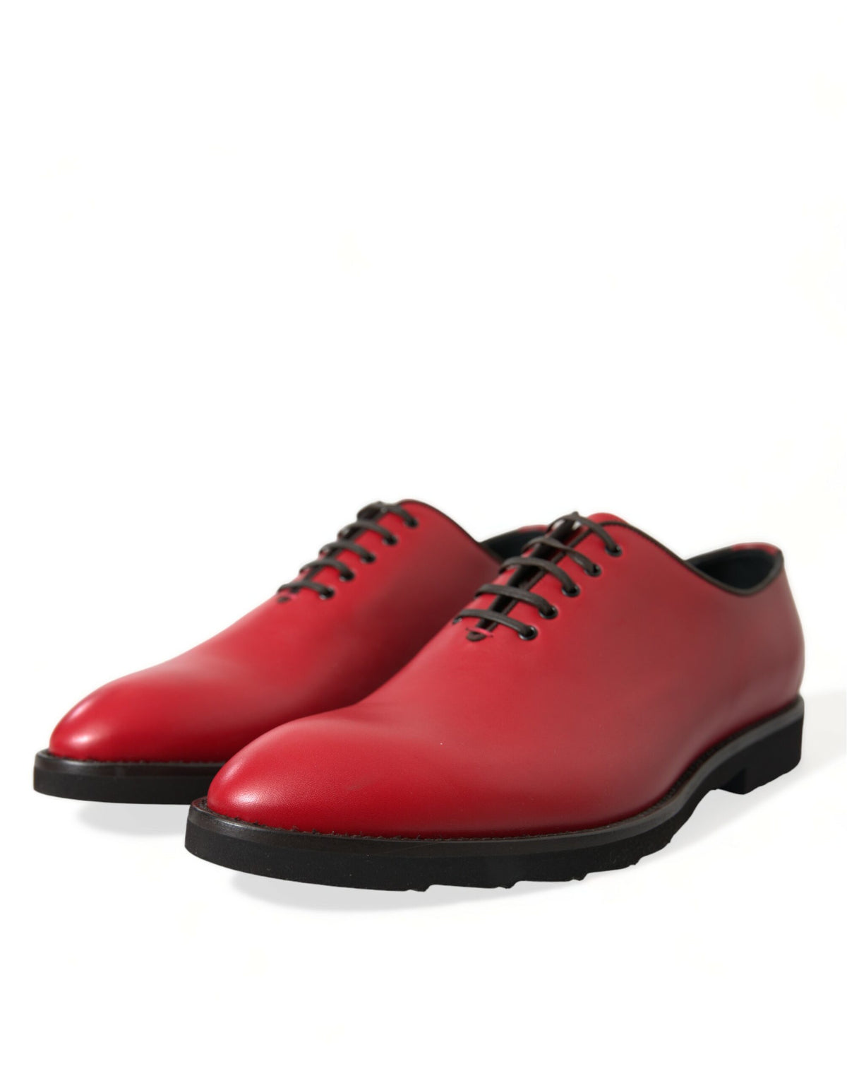 Chaussures habillées Oxford en cuir rouge élégantes Dolce &amp; Gabbana