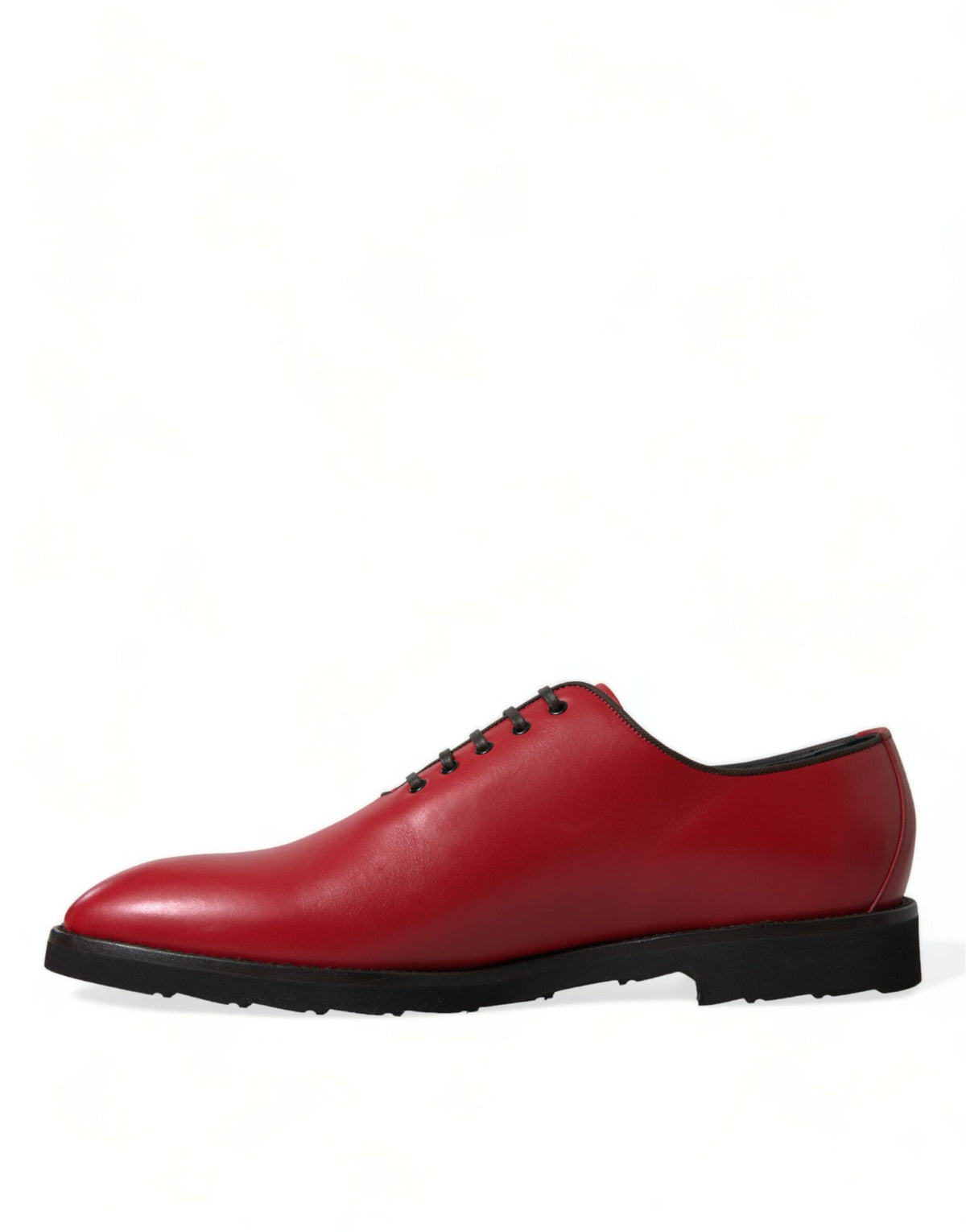 Zapatos de vestir elegantes de piel roja Oxford de Dolce &amp; Gabbana