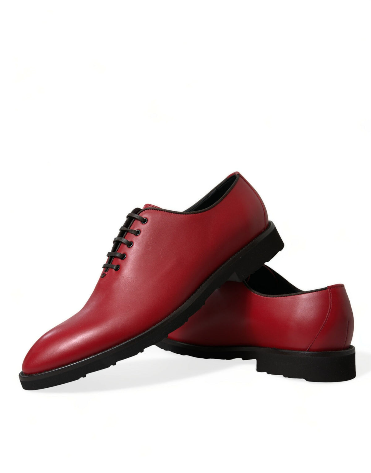 Chaussures habillées Oxford en cuir rouge élégantes Dolce &amp; Gabbana