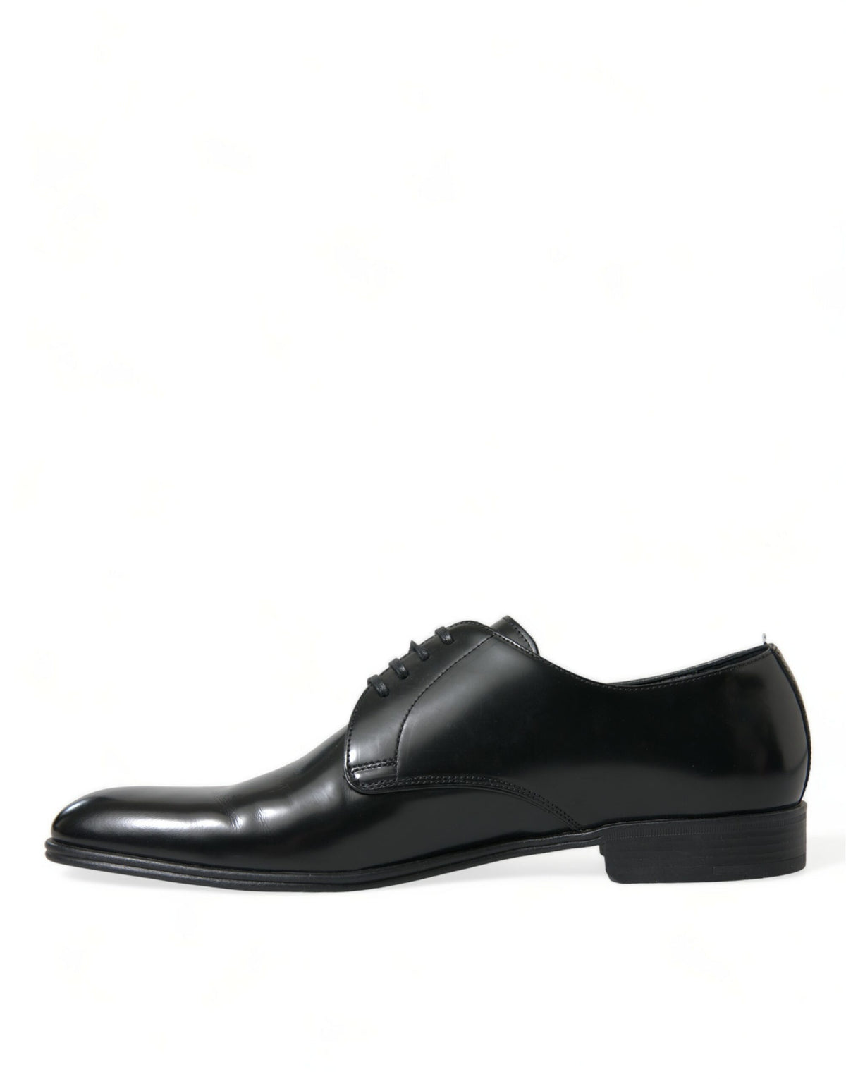 Zapatos formales Derby elegantes de cuero negro de Dolce &amp; Gabbana