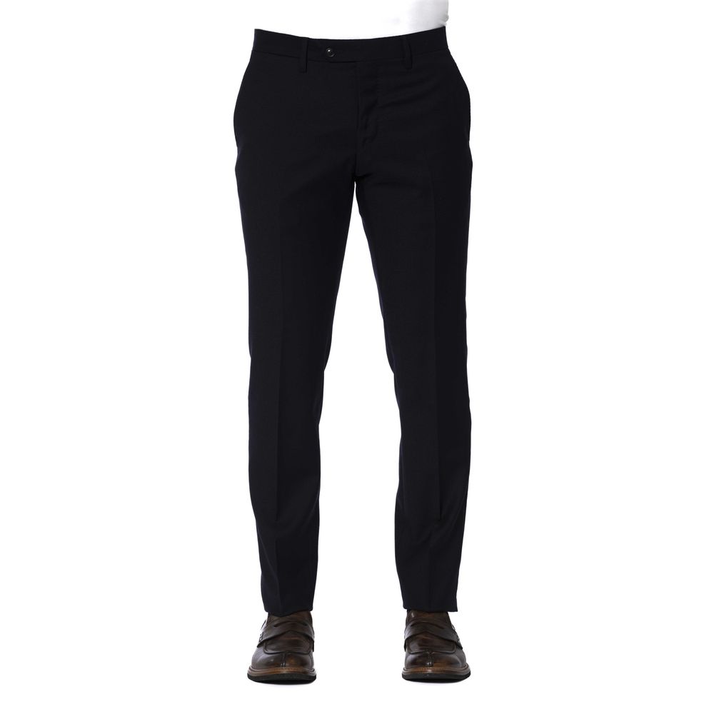 Pantalon Trussardi Chic en polyester bleu pour homme