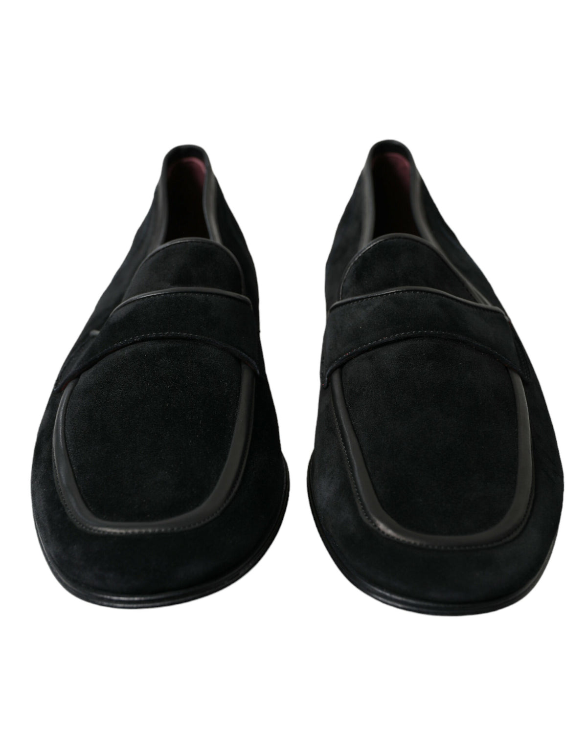 Mocassins élégants en velours noir Dolce &amp; Gabbana pour hommes