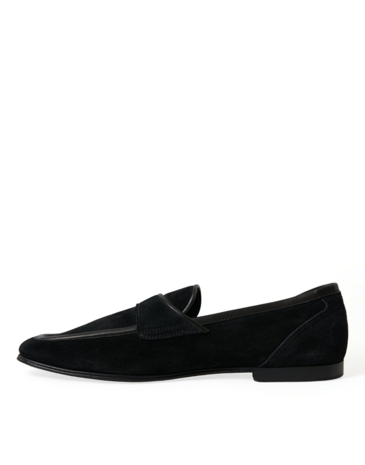 Mocassins élégants en velours noir Dolce &amp; Gabbana pour hommes