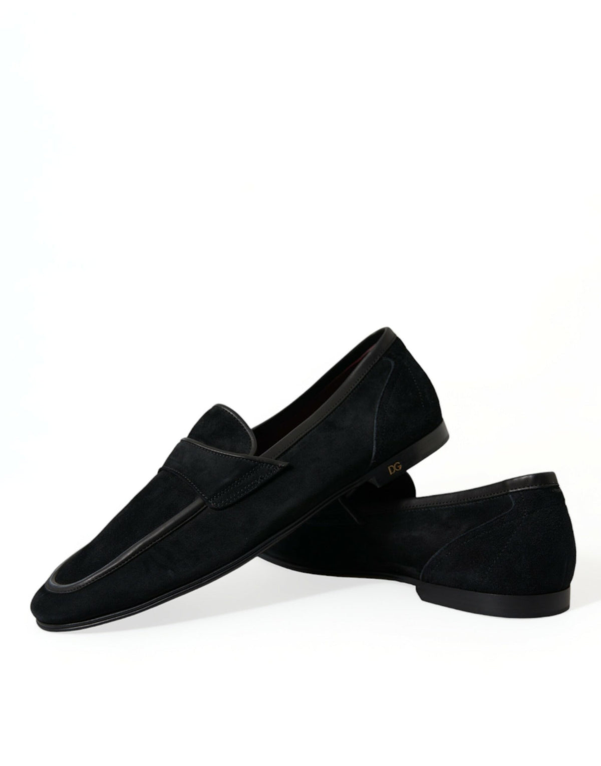 Mocassins élégants en velours noir Dolce &amp; Gabbana pour hommes