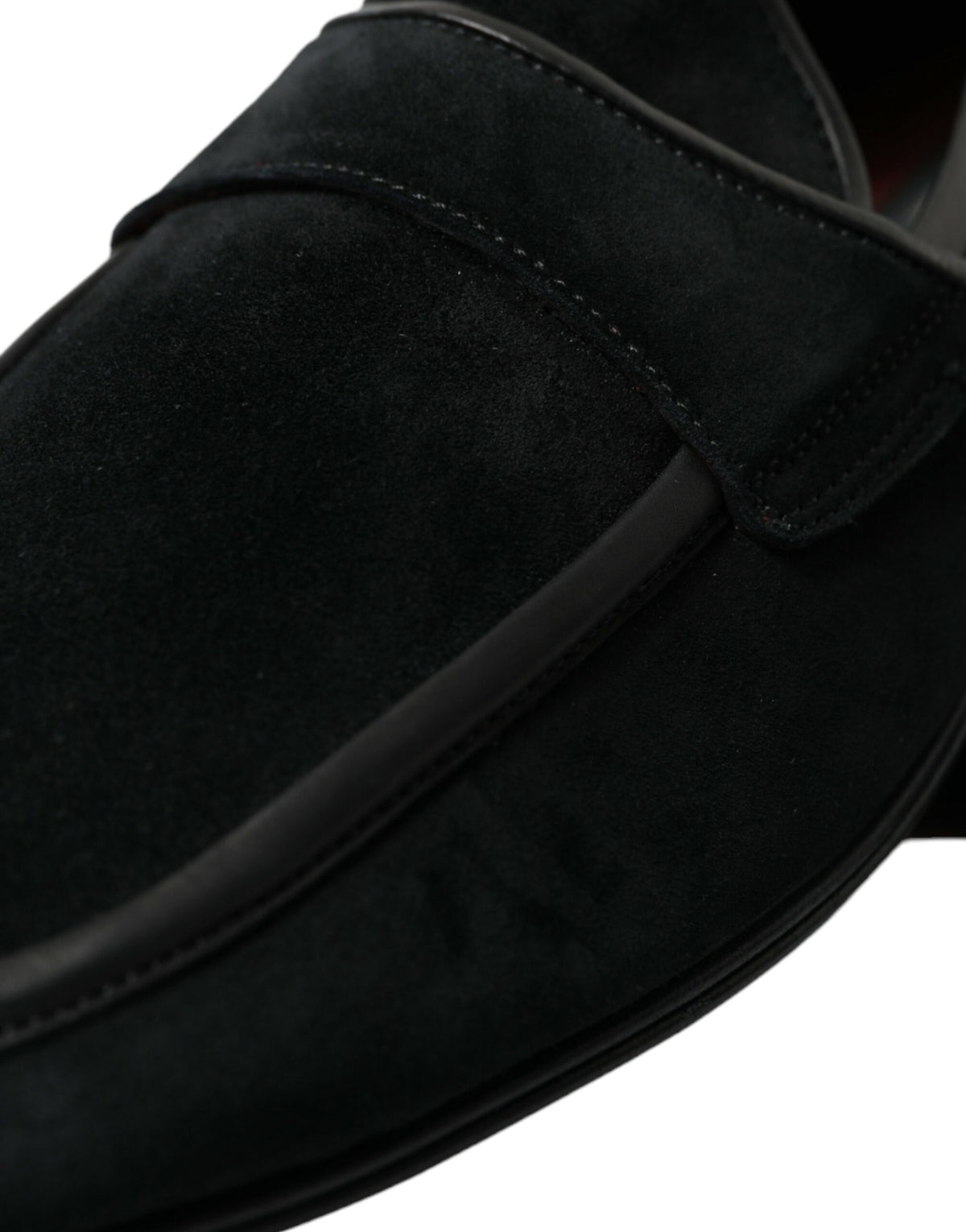 Mocassins élégants en velours noir Dolce &amp; Gabbana pour hommes