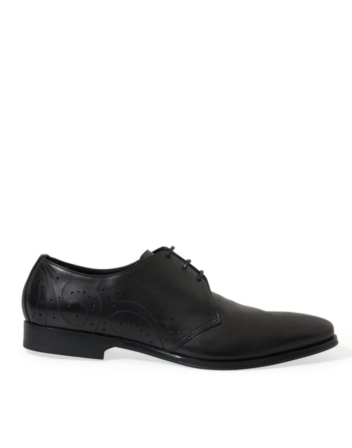 Chaussures Derby élégantes en cuir noir Dolce &amp; Gabbana