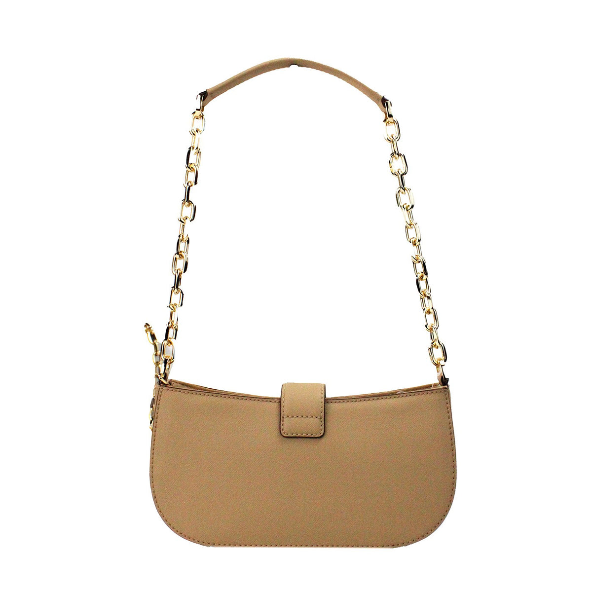 Bolso bandolera pequeño de piel de becerro de camello Carmen de Michael Kors