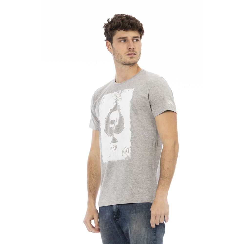 Trussardi Action Elevate - Chic décontracté avec un t-shirt gris élégant