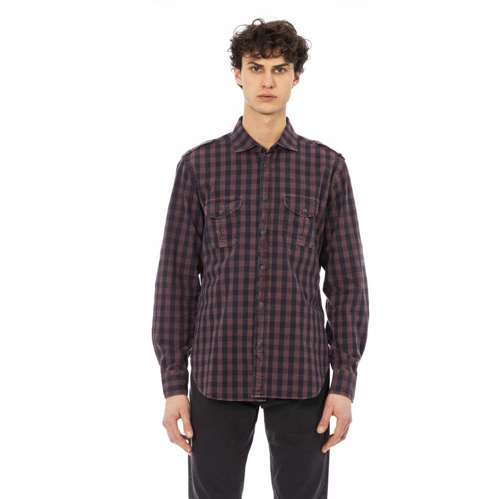 Chemise élégante en coton bordeaux Jacob Cohen pour homme