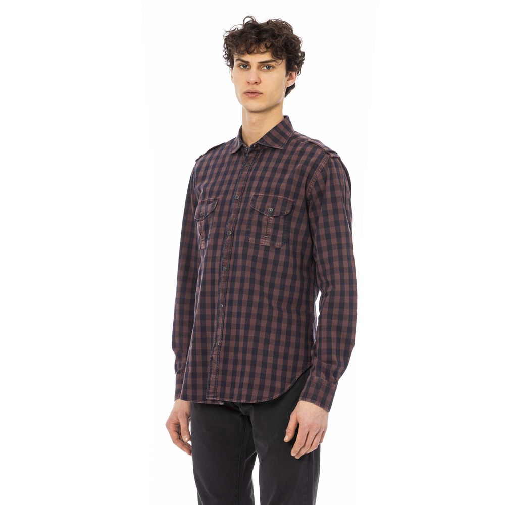 Chemise élégante en coton bordeaux Jacob Cohen pour homme