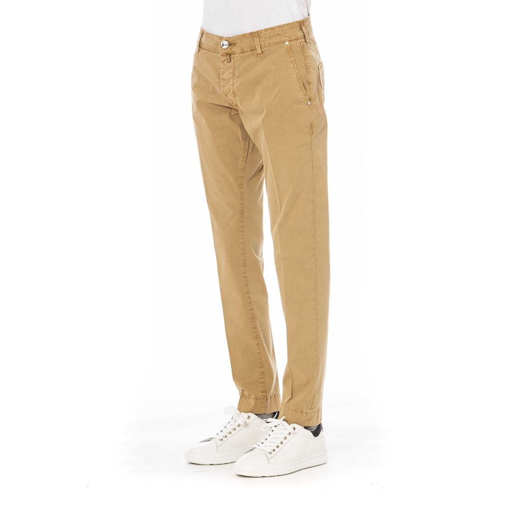 Pantalon en coton mélangé beige avec poches Jacob Cohen