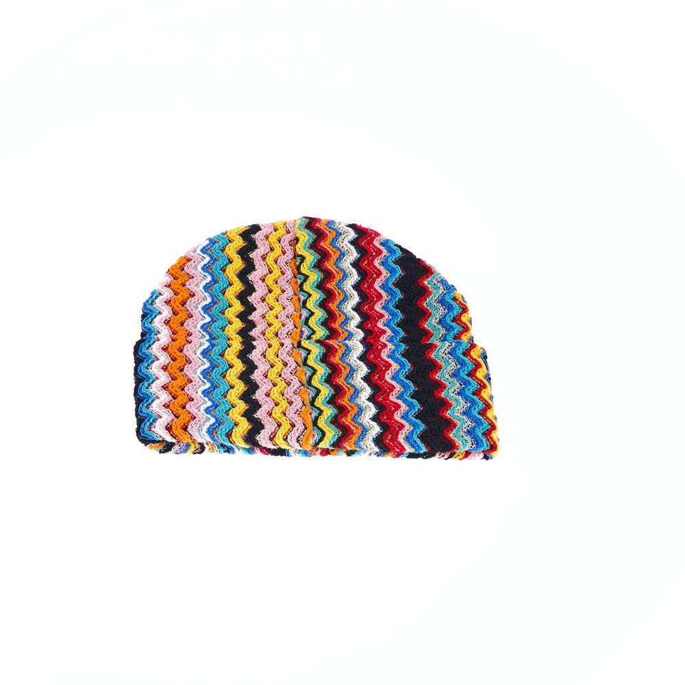 Chapeau fantaisie géométrique multicolore Missoni Chic