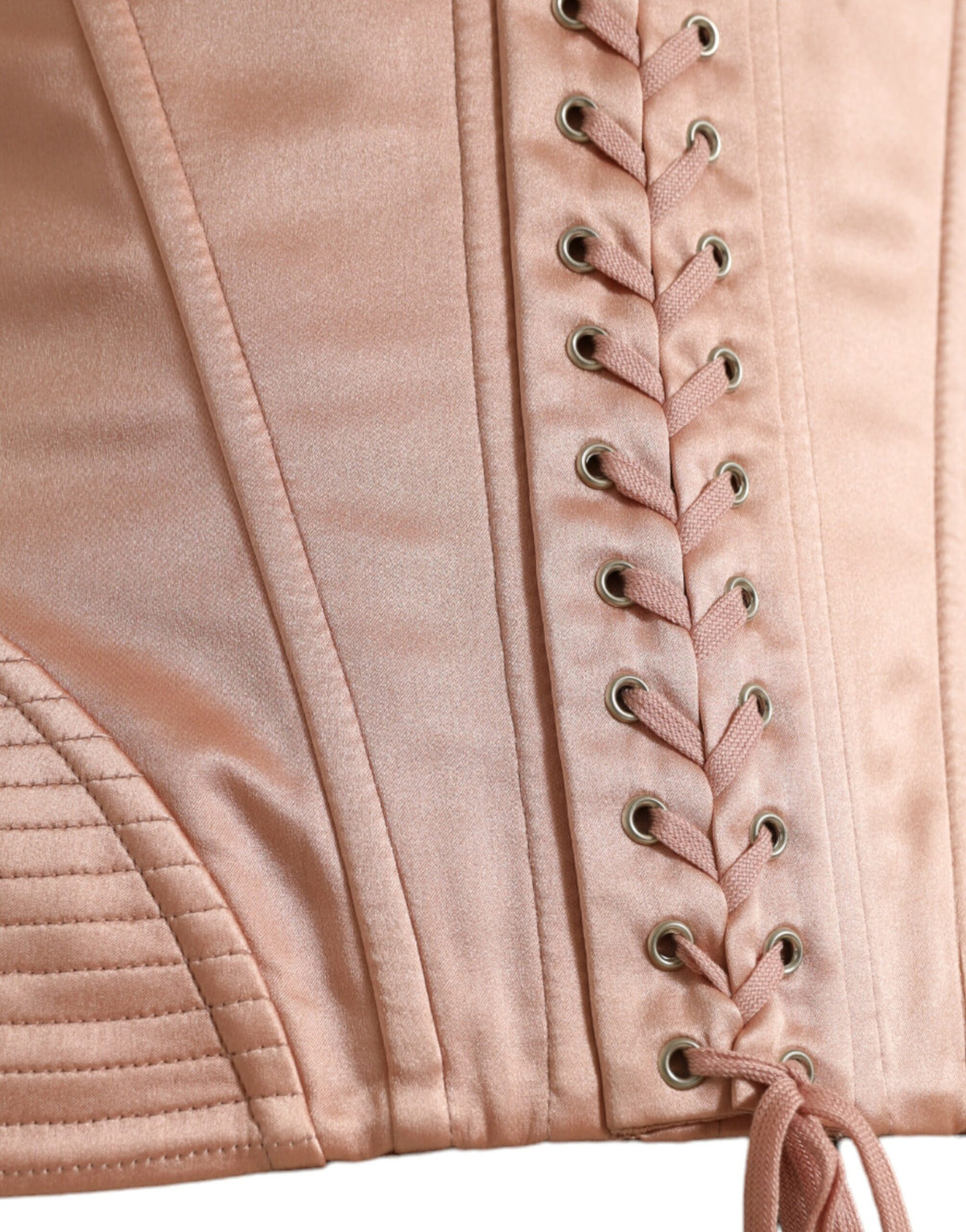 Ceinture corset à lacets rose élégante Dolce &amp; Gabbana