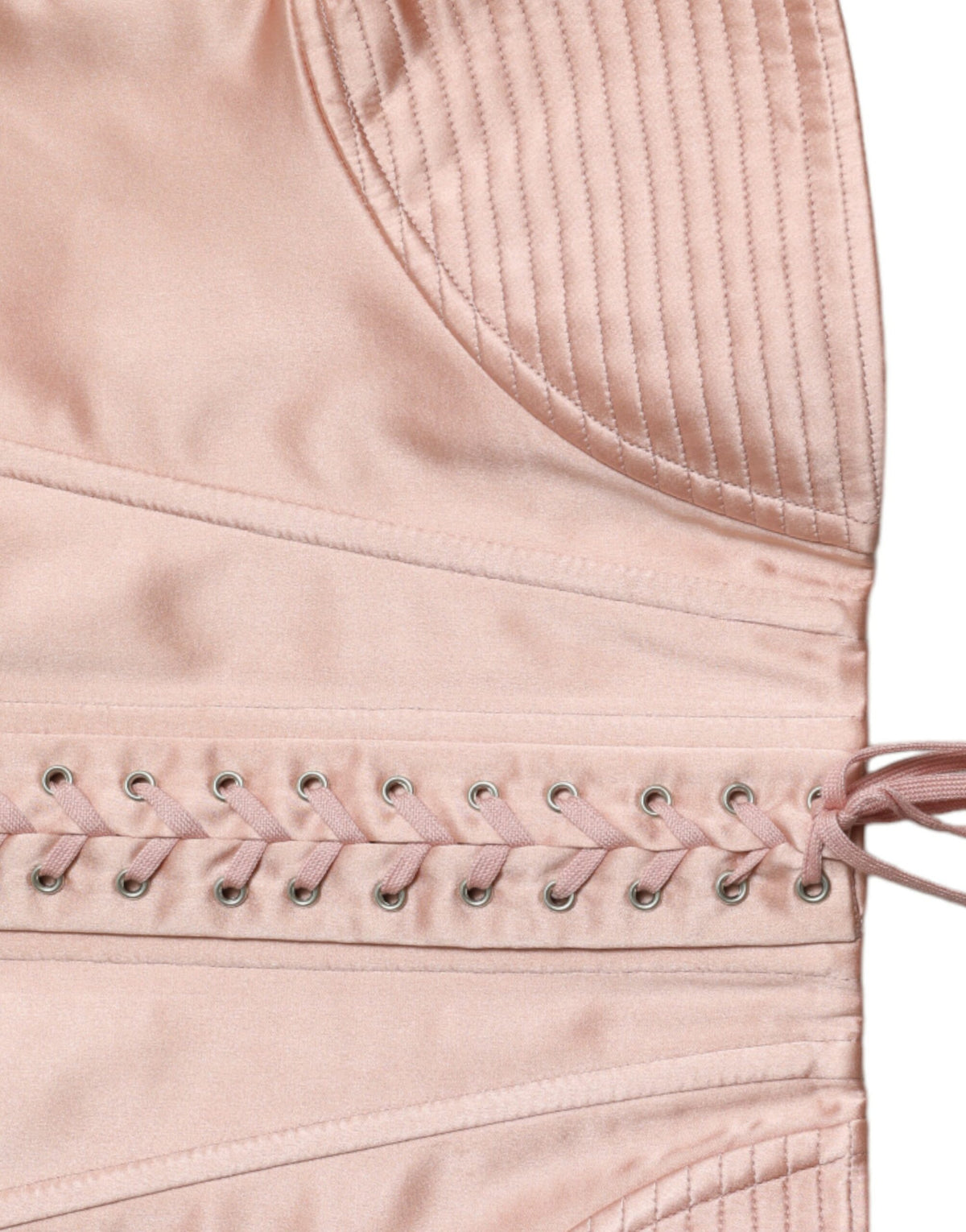 Ceinture corset à lacets rose élégante Dolce &amp; Gabbana