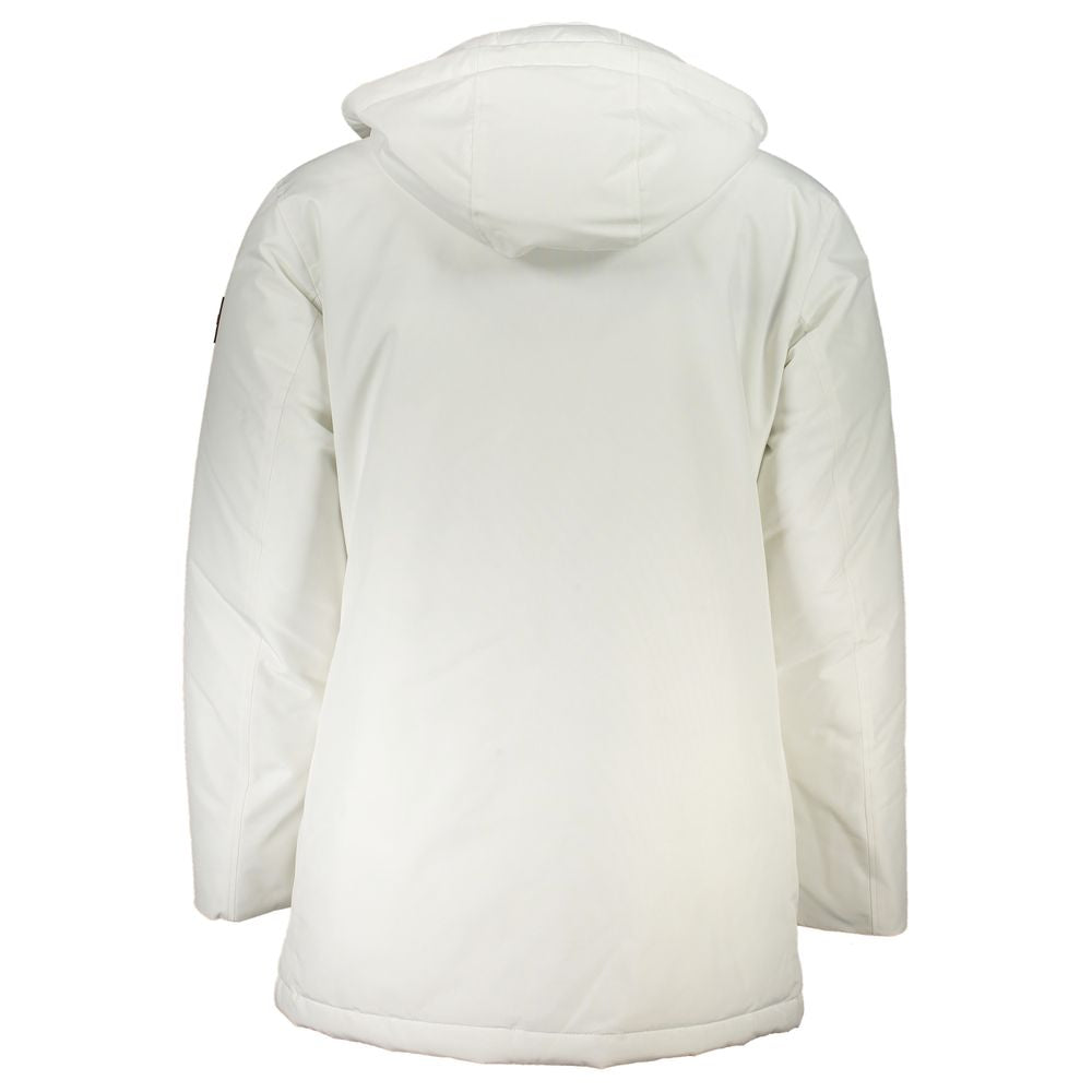 Chaqueta elegante OSIASS blanca con capucha desmontable de Hugo Boss