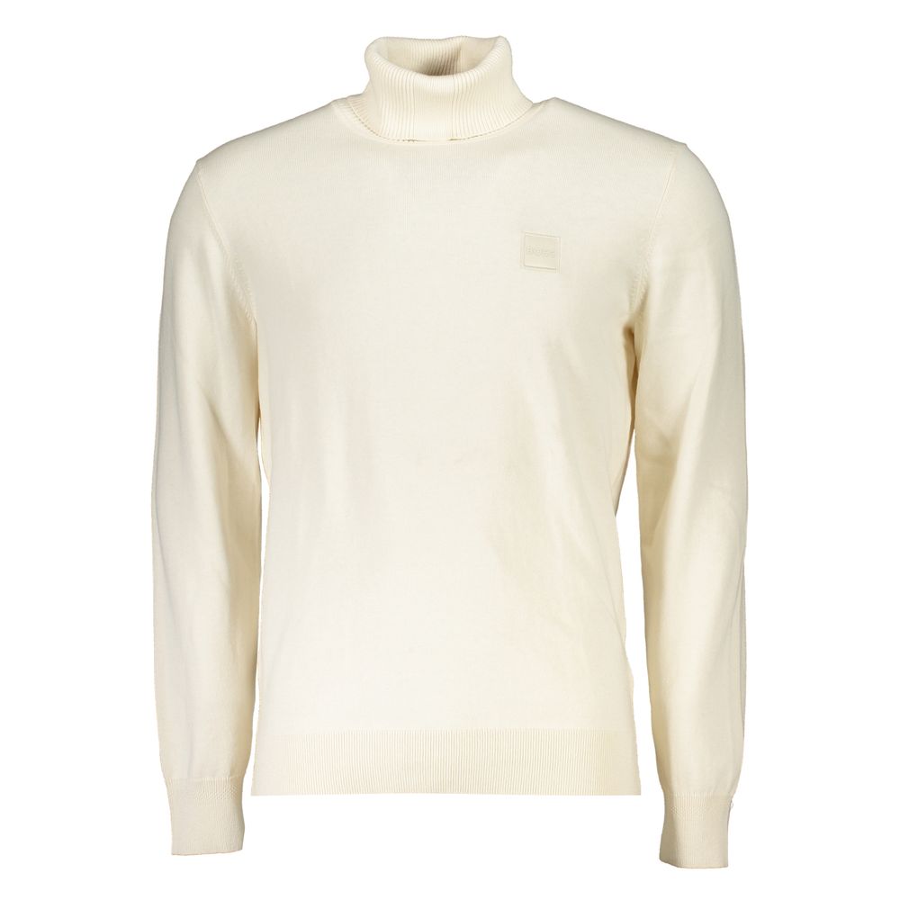 Pull col roulé élégant en mélange de coton et de cachemire Hugo Boss