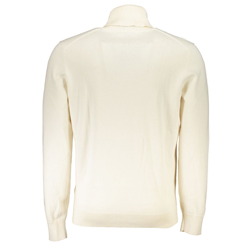 Pull col roulé élégant en mélange de coton et de cachemire Hugo Boss