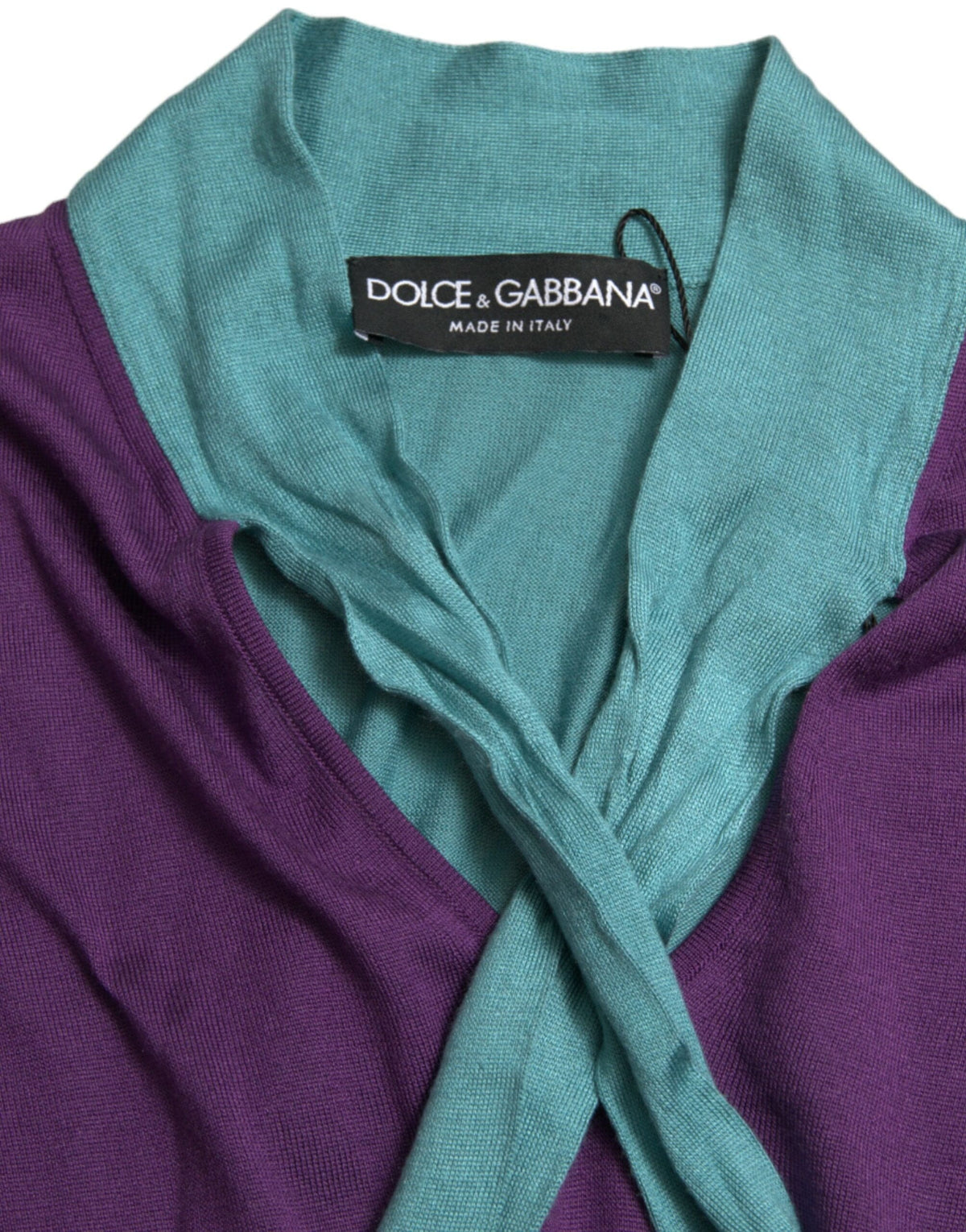 Pull à col roulé en soie multicolore Dolce &amp; Gabbana