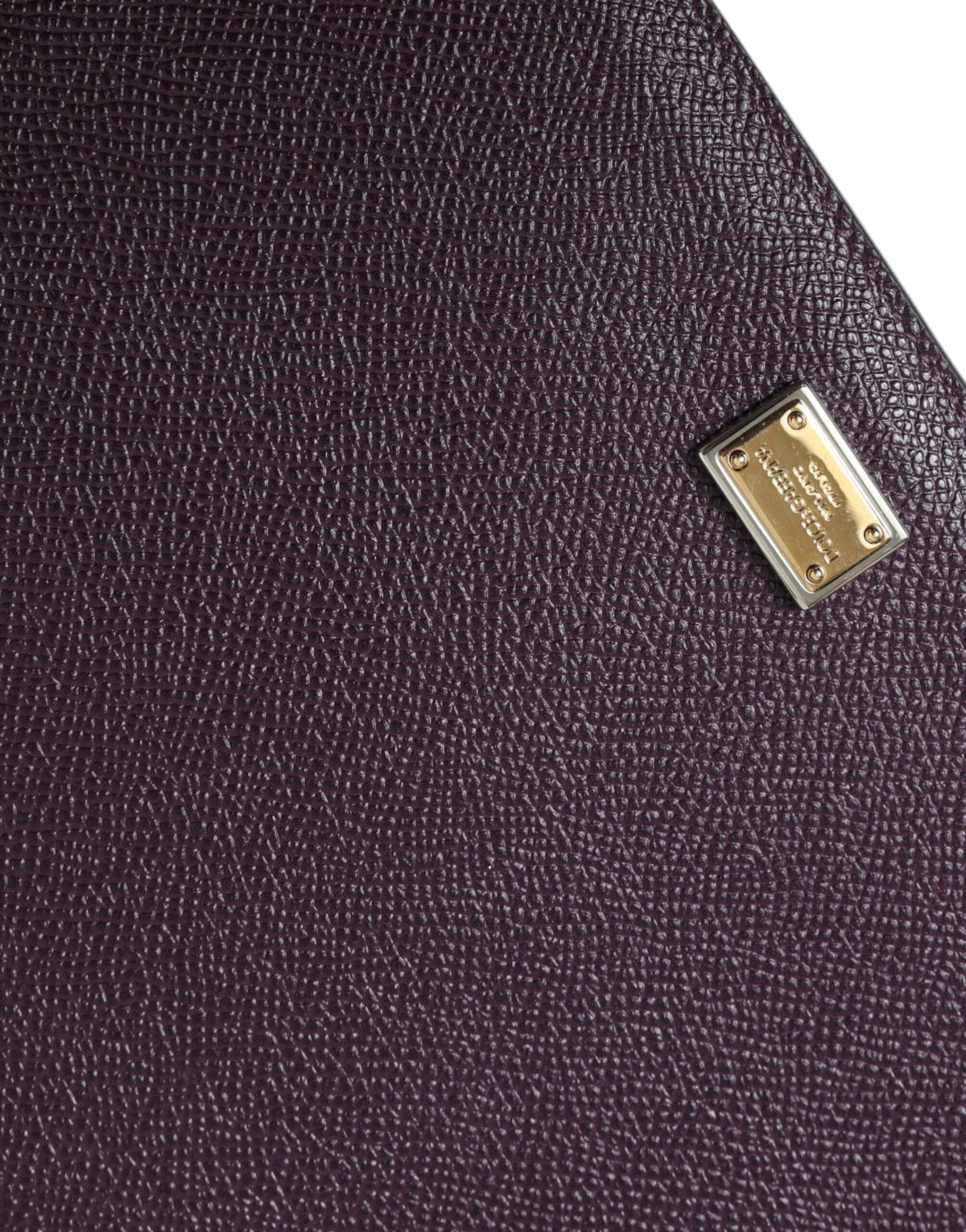 Pochette élégante pour tablette en cuir Dolce &amp; Gabbana en marron riche