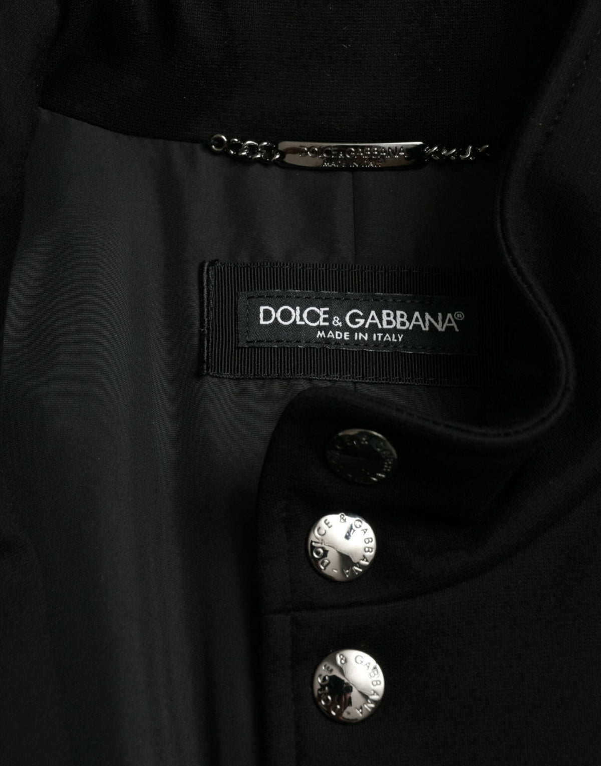 Veste sans manches noire élégante Dolce &amp; Gabbana