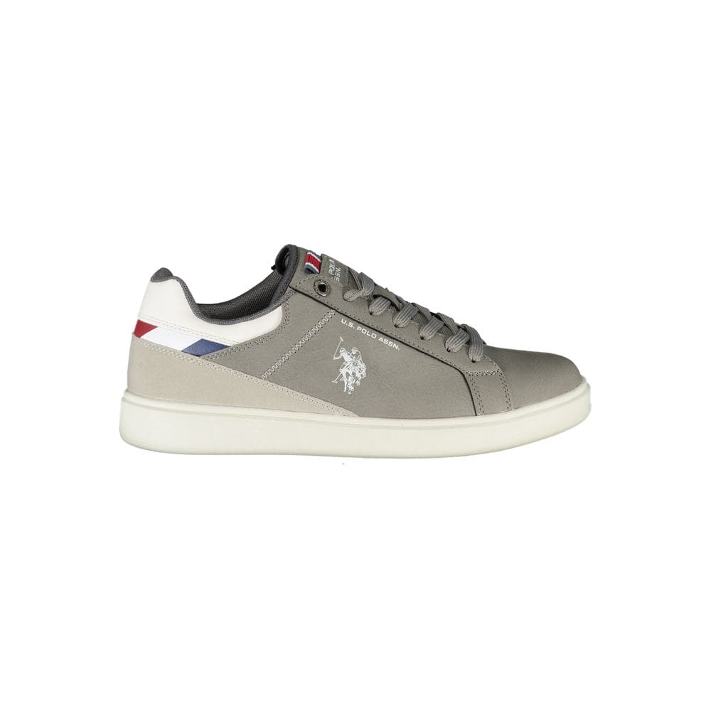 US POLO ASSN. Zapatillas deportivas grises elegantes con estilo deportivo