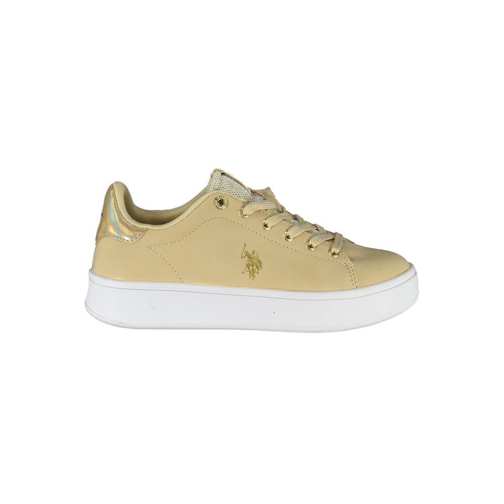 US POLO ASSN. Zapatillas elegantes con cordones en color beige y detalles en contraste