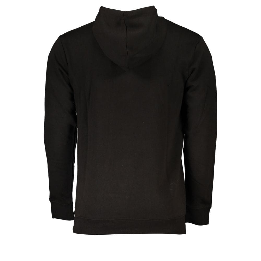 Cavalli Class Sleek Black Hooded Sweatshirt with Logo