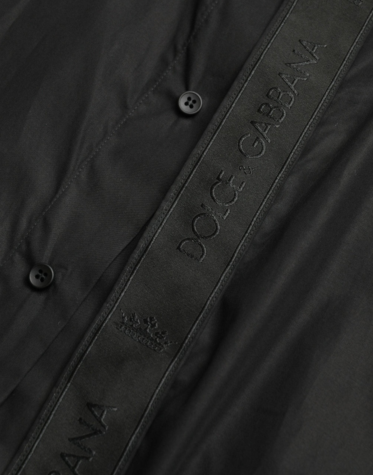 Chemise habillée slim noire élégante Dolce &amp; Gabbana