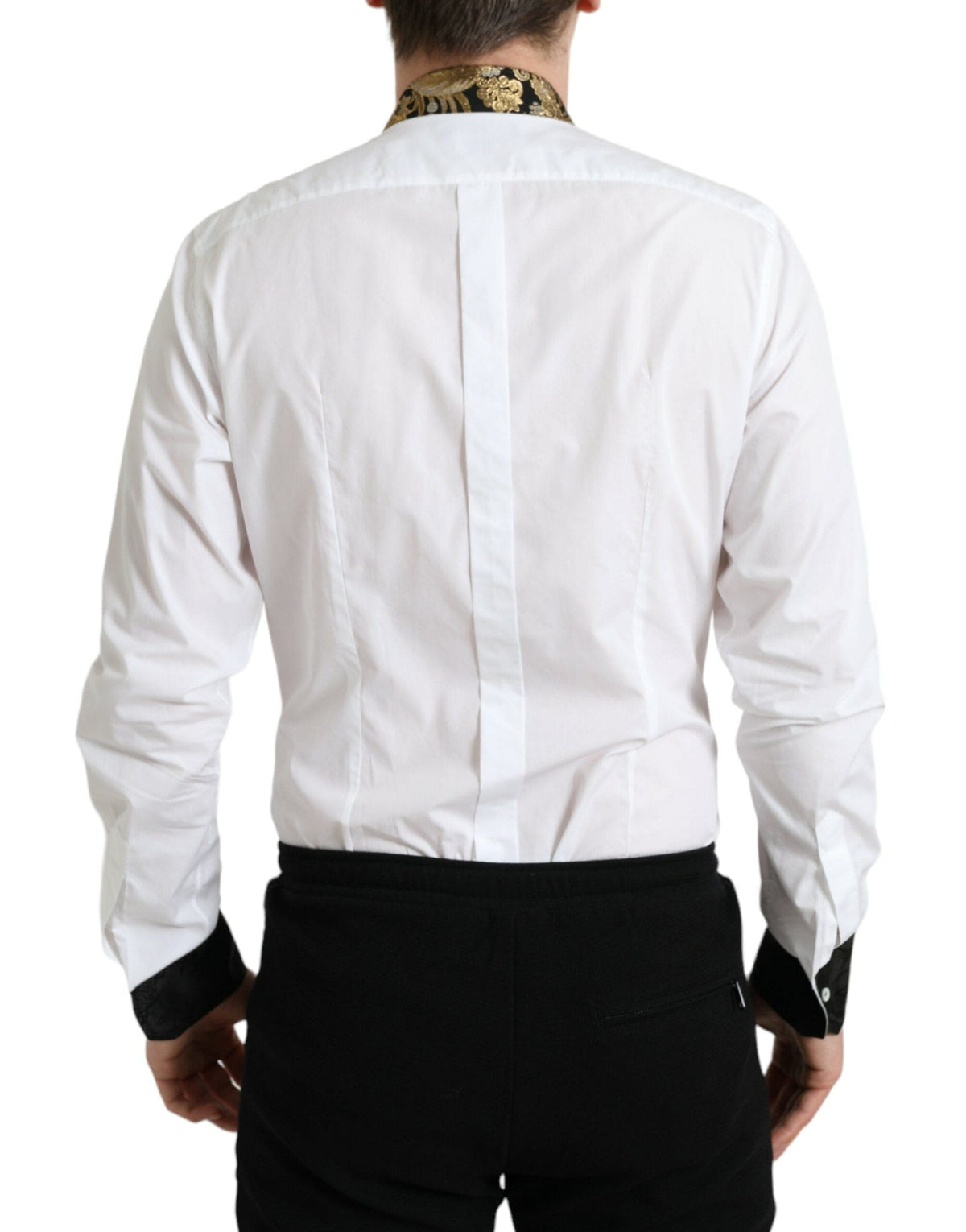 Camisa elegante con detalles dorados de Dolce &amp; Gabbana