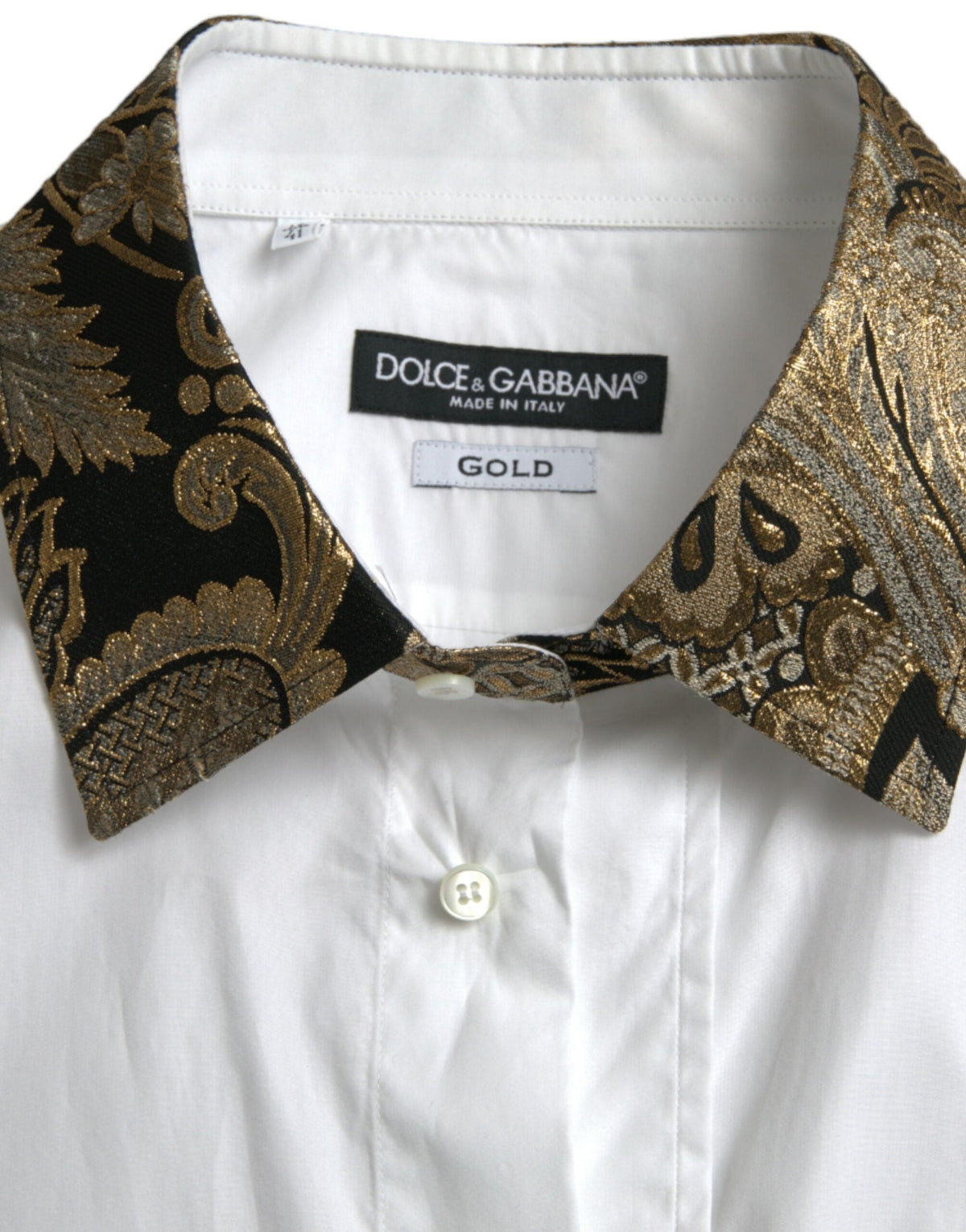 Chemise élégante à détails dorés Dolce &amp; Gabbana