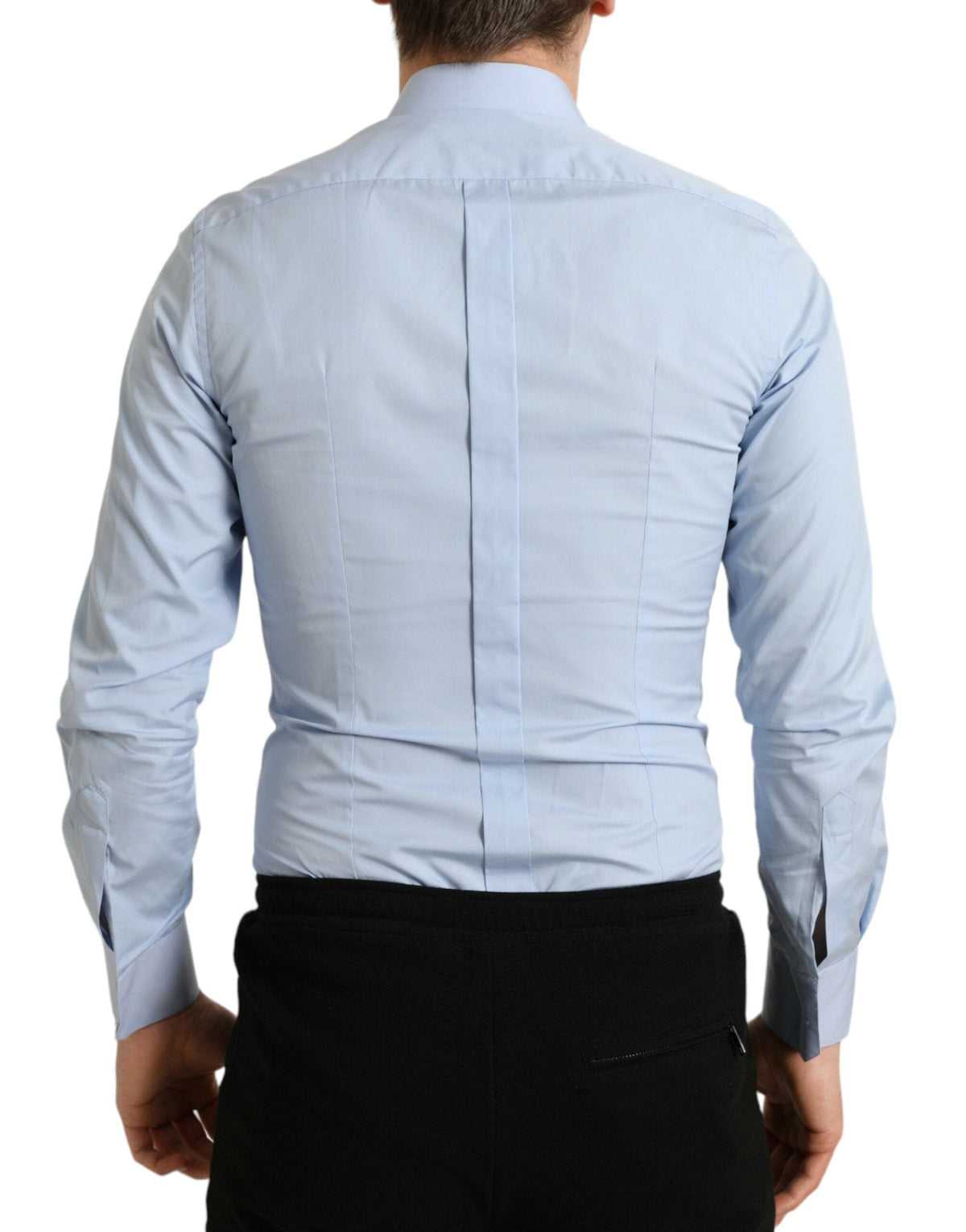 Chemise habillée élégante bleu ciel coupe slim Dolce &amp; Gabbana