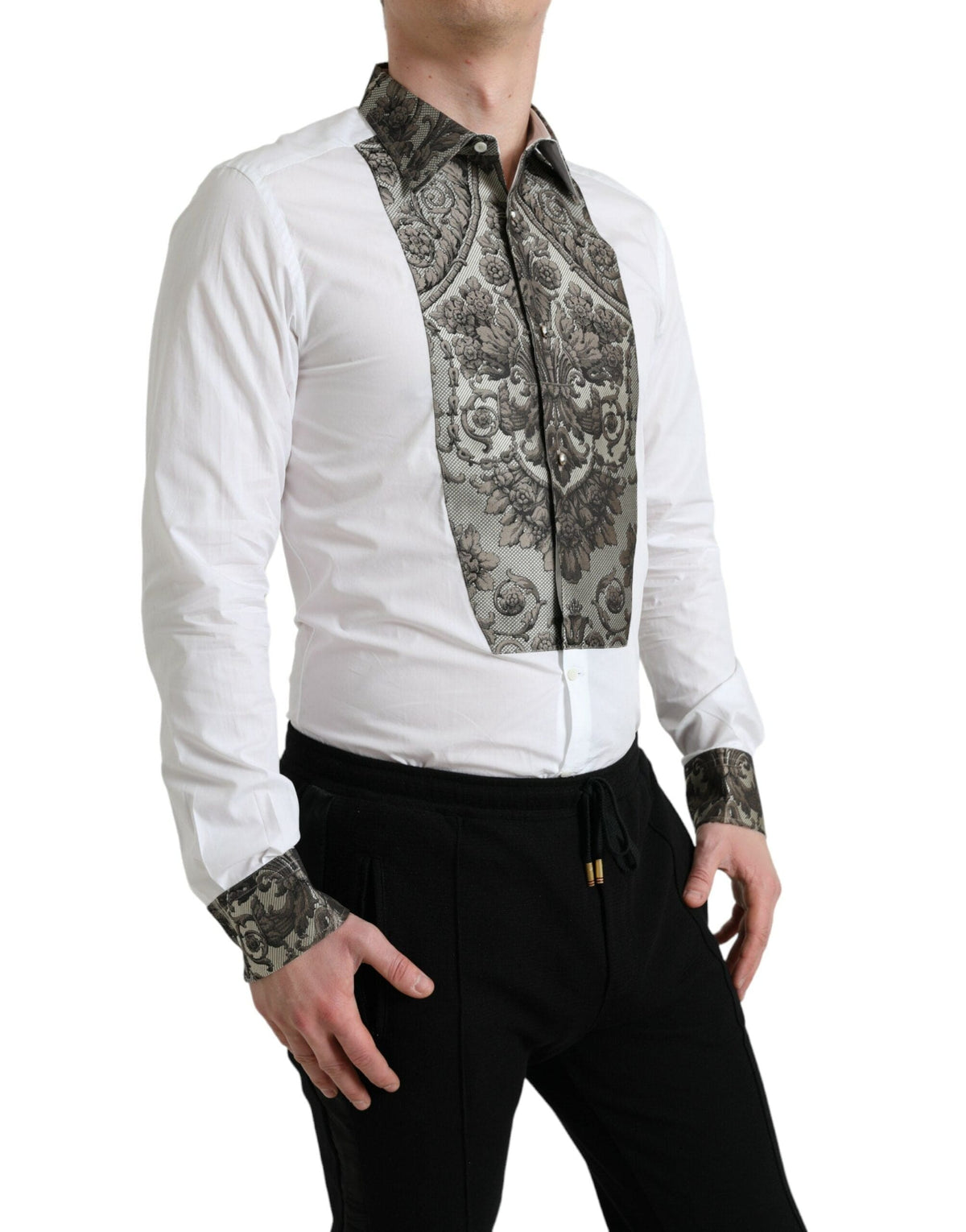 Camisa de vestir elegante con puños franceses y corte entallado de Dolce &amp; Gabbana