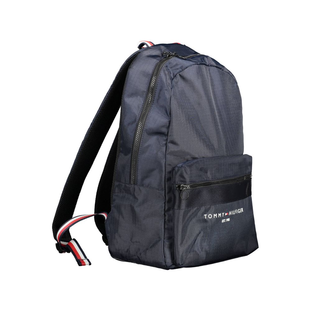 Tommy Hilfiger Blue Polyester Men Backpack