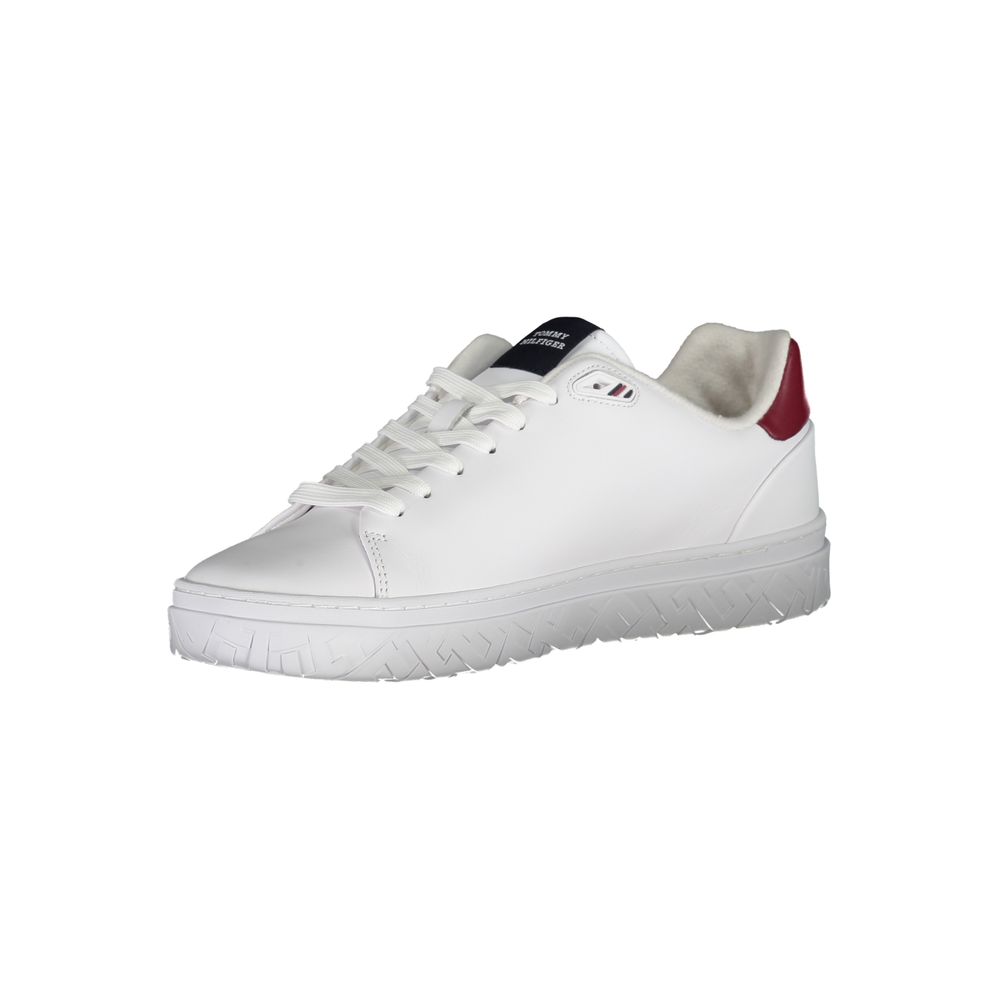 Tommy Hilfiger Classic White Sneakers with Contrast Detailing