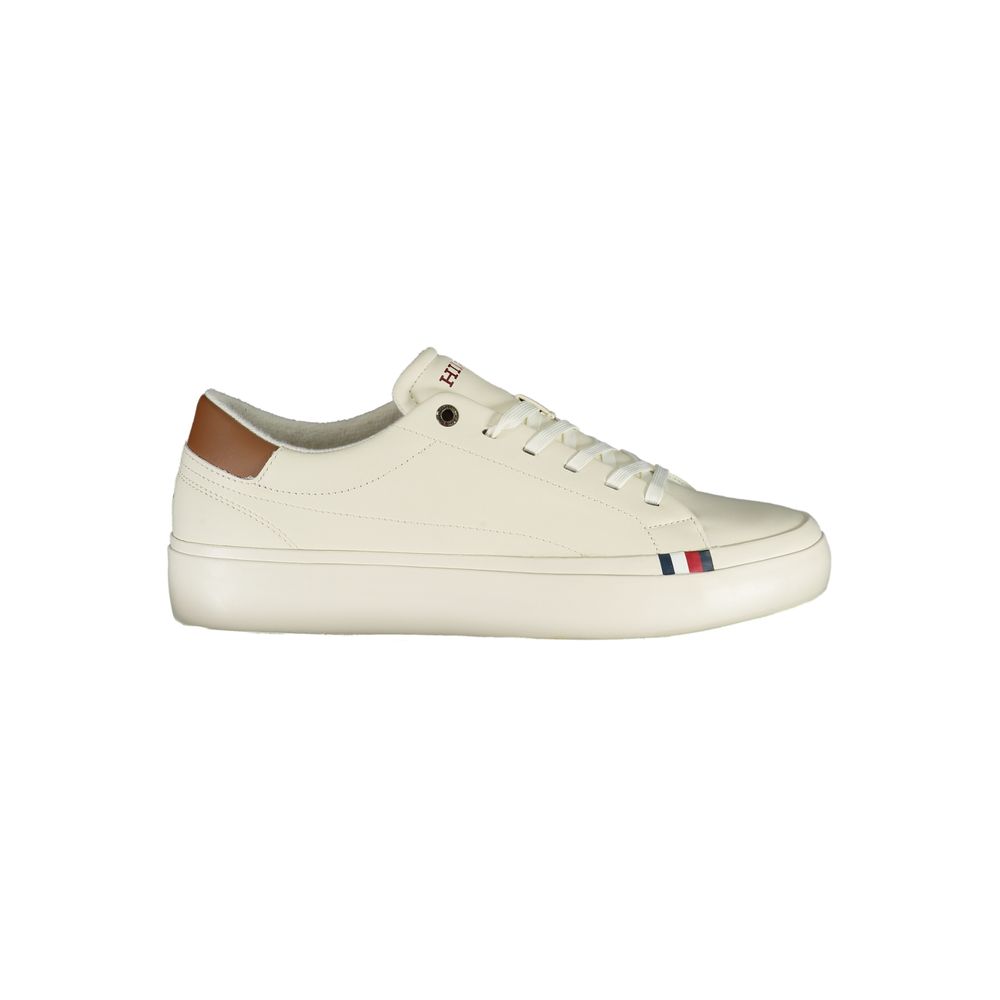 Tommy Hilfiger Sleek White Sneakers with Contrast Details