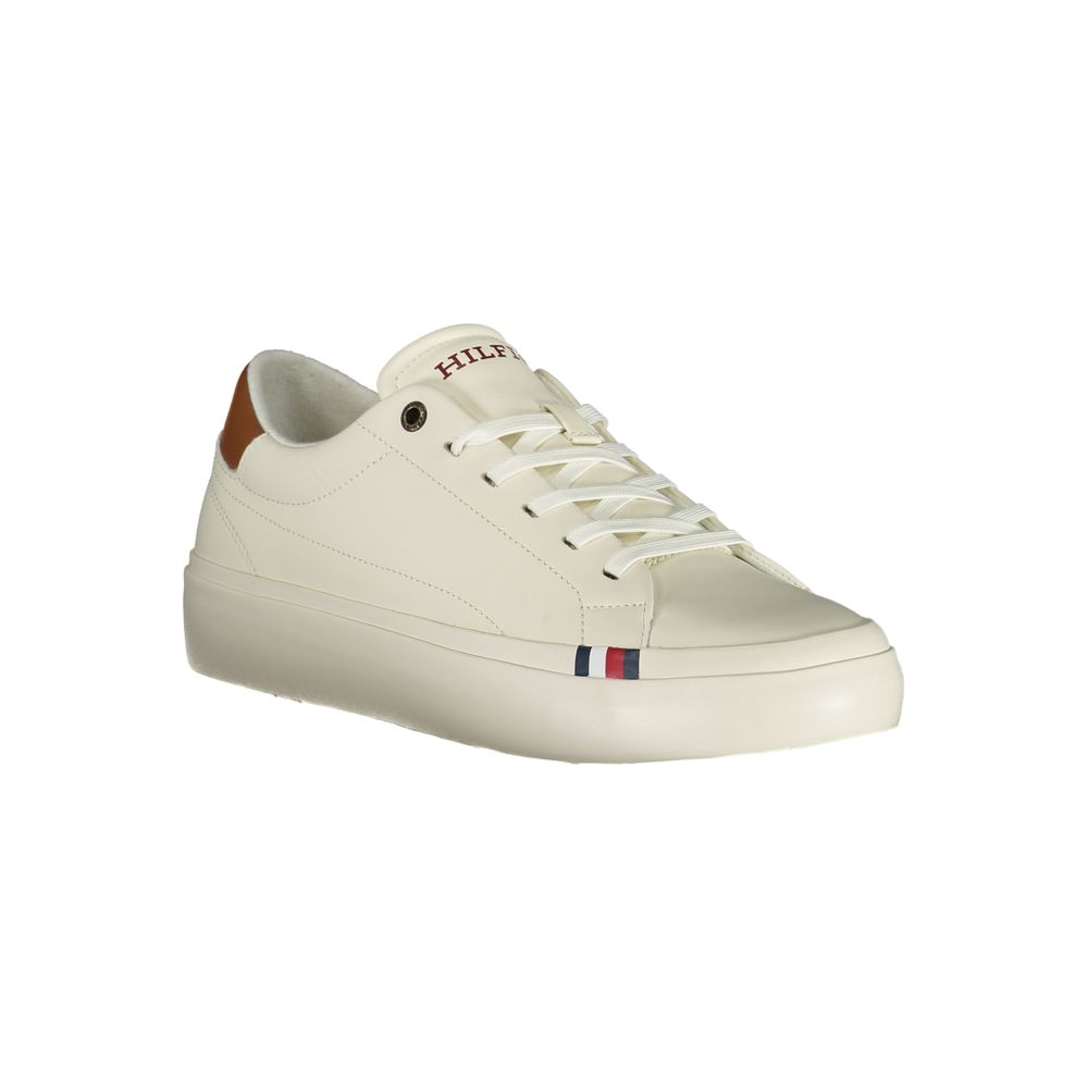 Tommy Hilfiger Sleek White Sneakers with Contrast Details