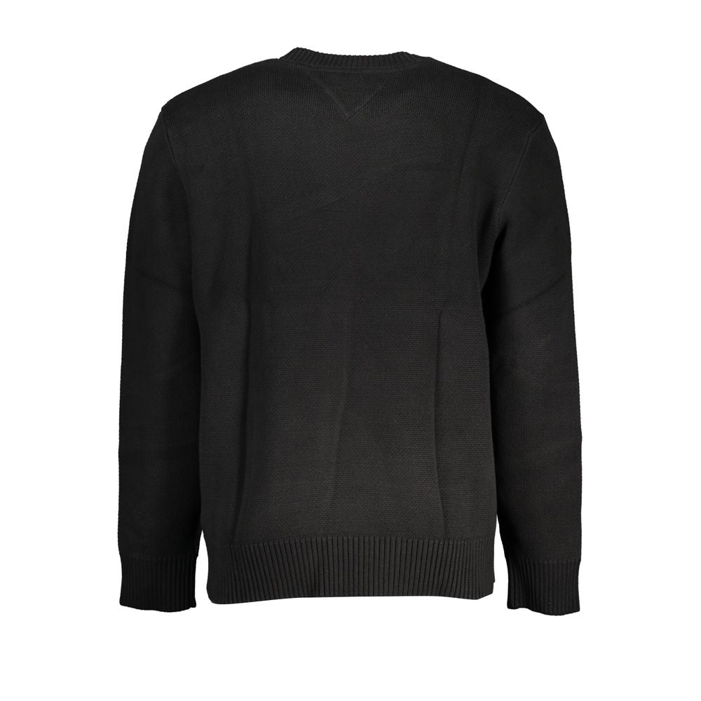 Tommy Hilfiger Black Cotton Men Sweater