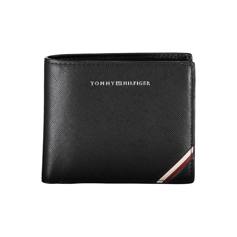 Tommy Hilfiger Black Leather Men Wallet