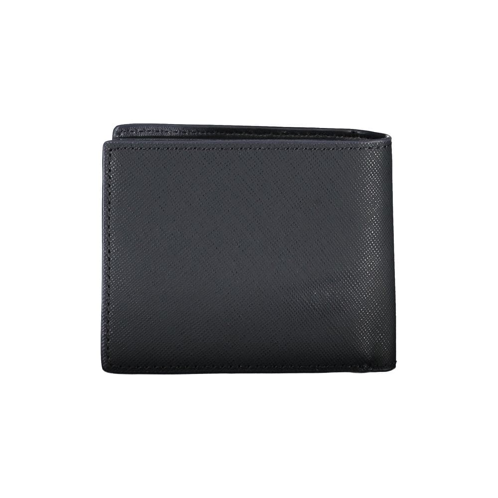 Tommy Hilfiger Classic Blue Leather Dual-Card Wallet