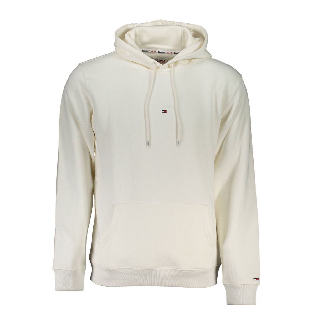 Tommy Hilfiger Chic White Hooded Fleece Sweatshirt