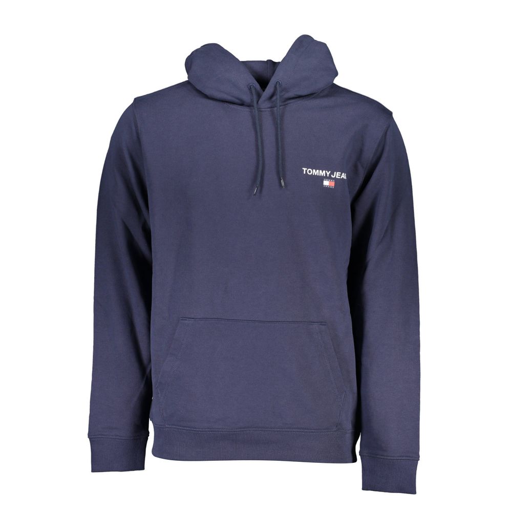 Tommy Hilfiger Sleek Blue Hooded Sweatshirt - Timeless Casual Wear