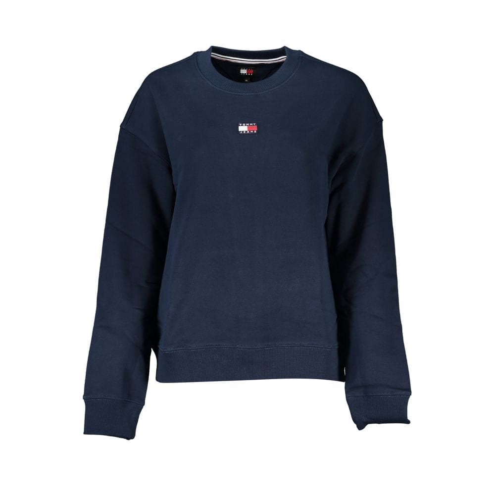 Tommy Hilfiger Chic Blue Crew Neck Cotton Sweatshirt