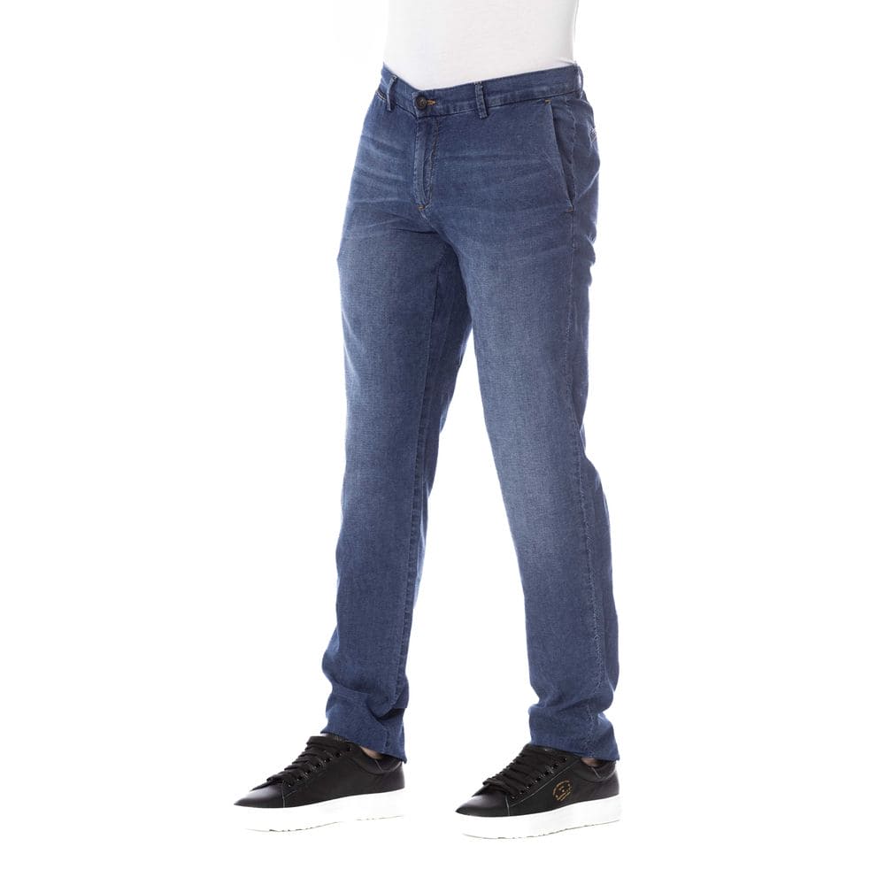 Trussardi Jeans - Denim de coton élégant avec fixations classiques