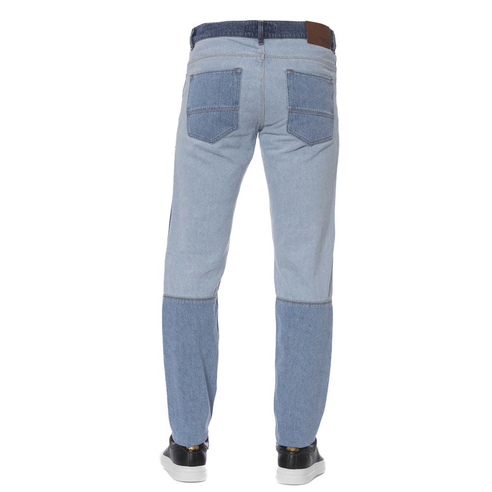 Trussardi Jeans Chic Denim de coton bleu pour un style sophistiqué