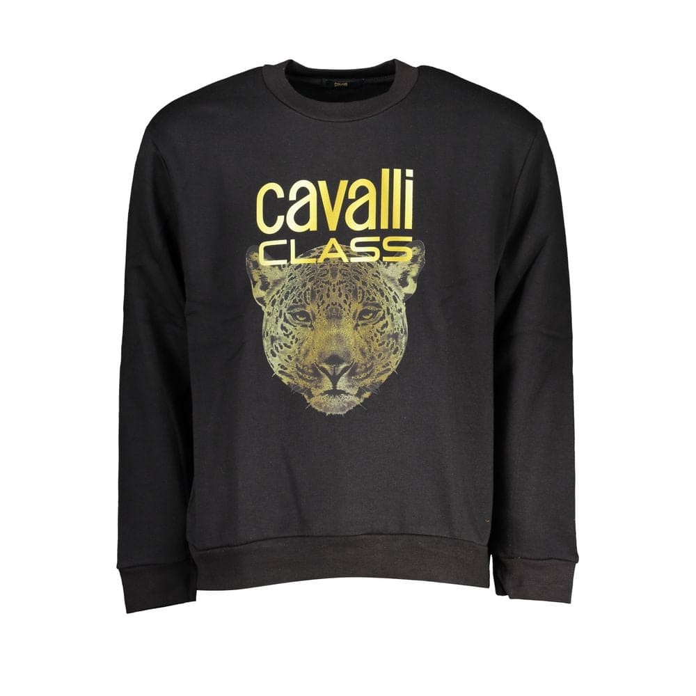 Sweat-shirt ras du cou en polaire Cavalli Class Chic en noir