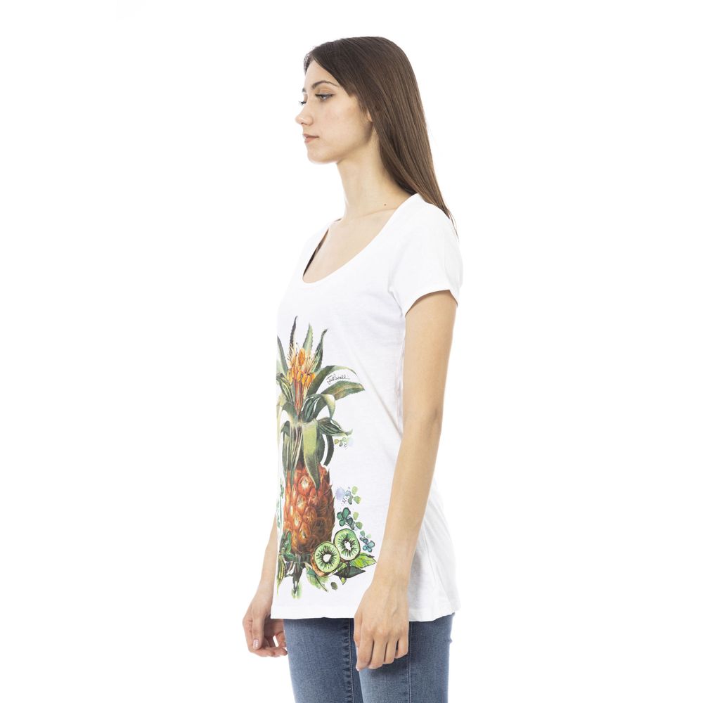 Camiseta elegante de manga corta de diseñador Just Cavalli