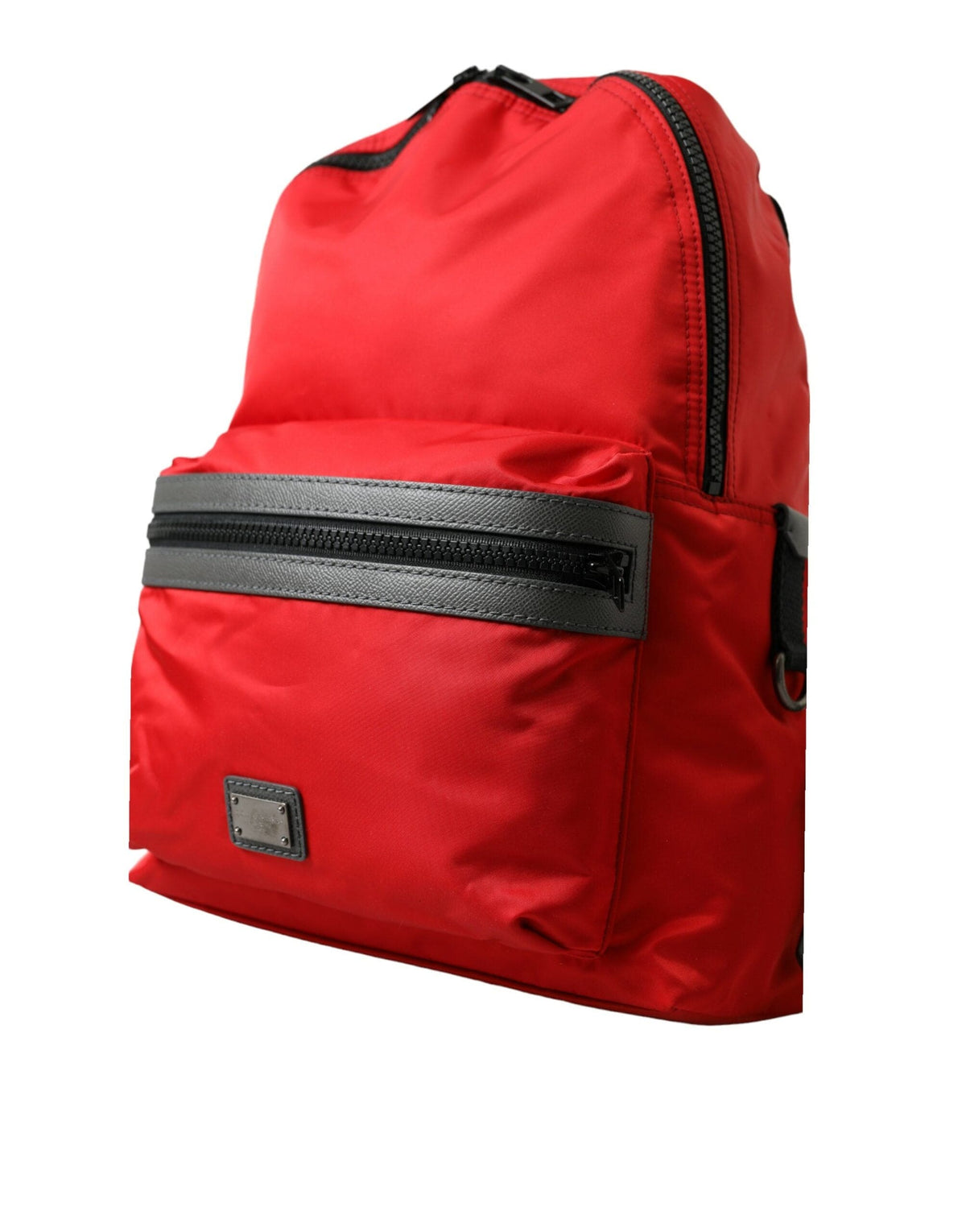 Dolce & Gabbana Elegant Red Nylon-Leather Backpack