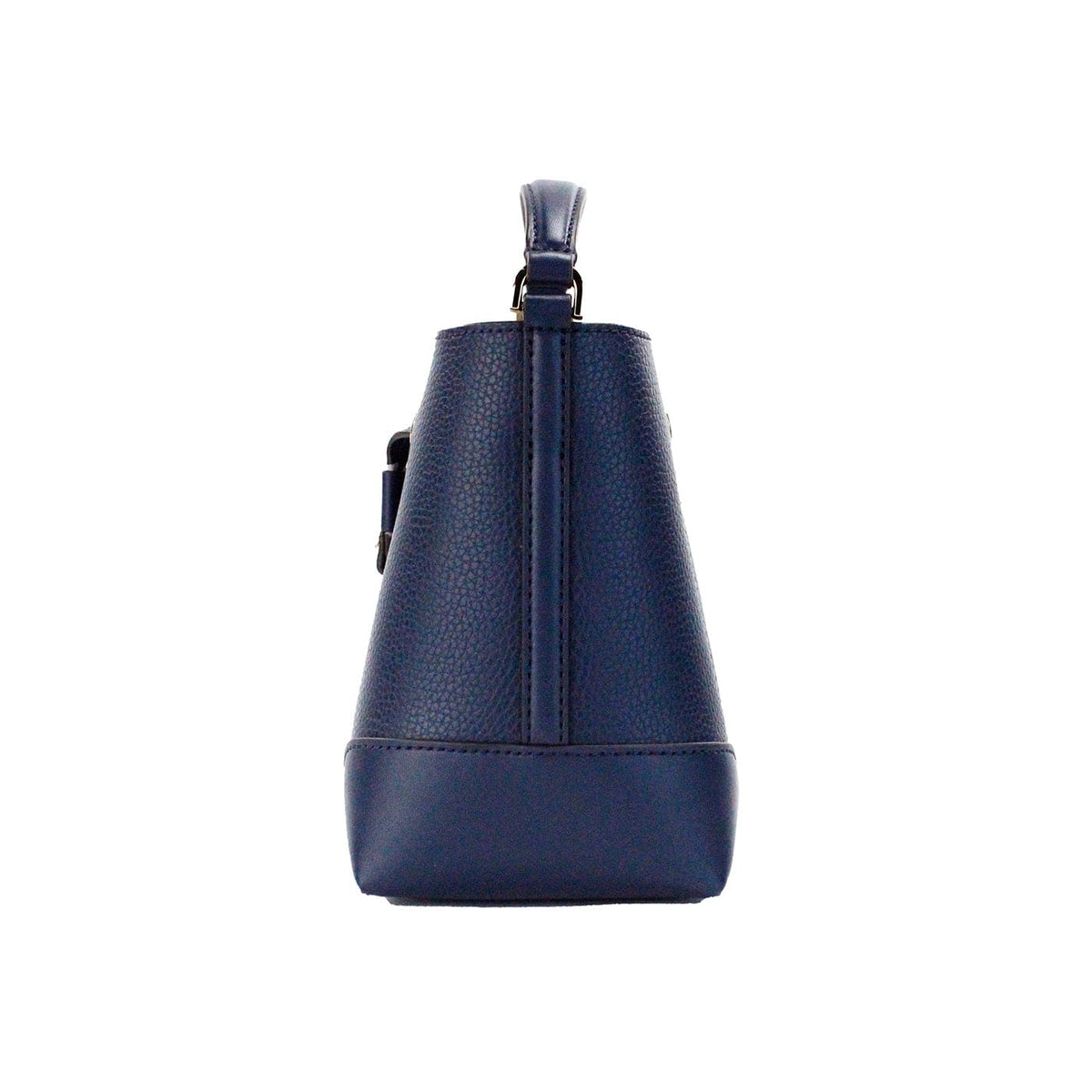 Bolso bandolera tipo cubo de piel granulada azul marino Mercer de Michael Kors